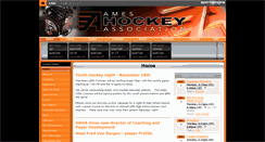 Desktop Screenshot of ameshockey.com